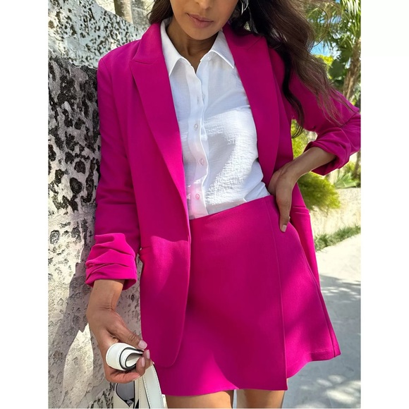 NWT Nine West Fuchsia Blazer - Picture 6 of 7